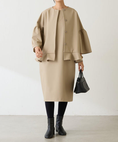 LIVETART 下襬荷葉邊夾克