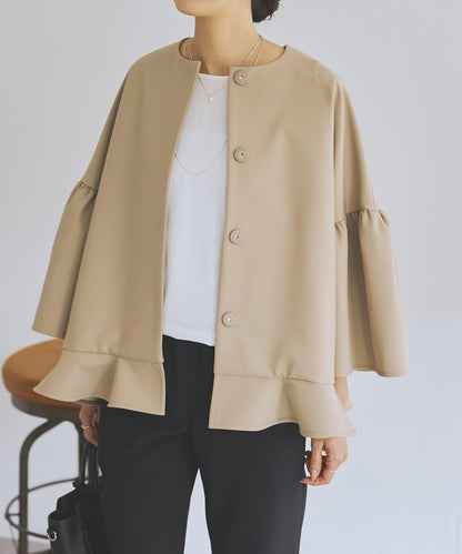 LIVETART 下襬荷葉邊夾克