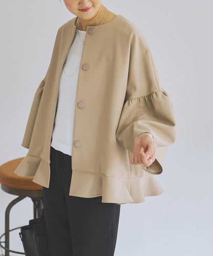 LIVETART 下襬荷葉邊夾克