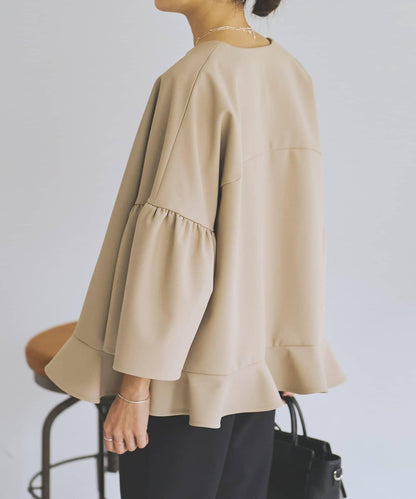 LIVETART 下襬荷葉邊夾克