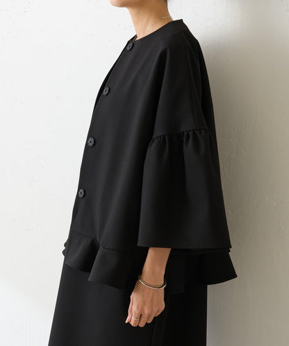 LIVETART 下襬荷葉邊夾克