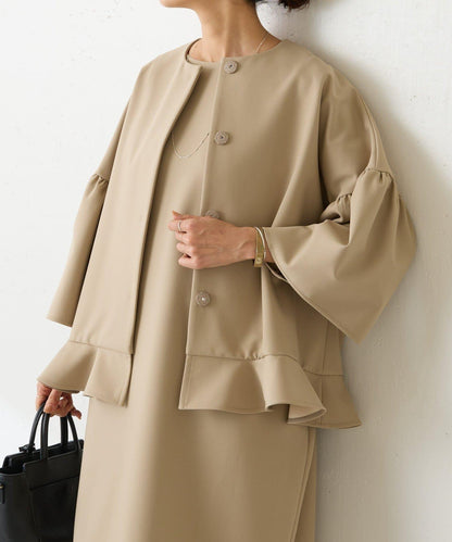 LIVETART 下襬荷葉邊夾克