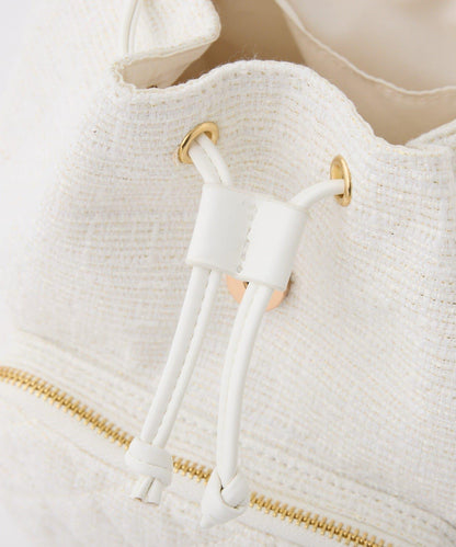 絎縫迷你雙肩包