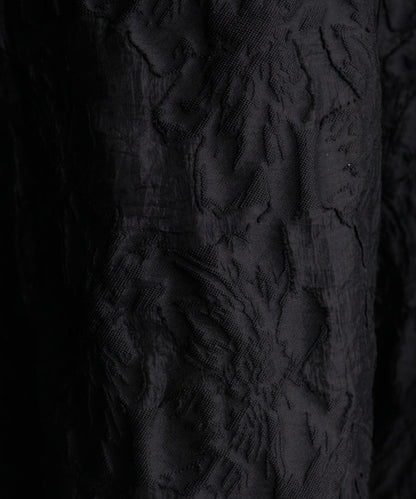 可調節長度 透紗提花 半身裙