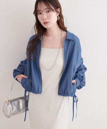 下襬抽繩短外套