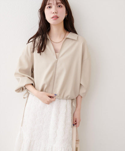 下襬抽繩短外套