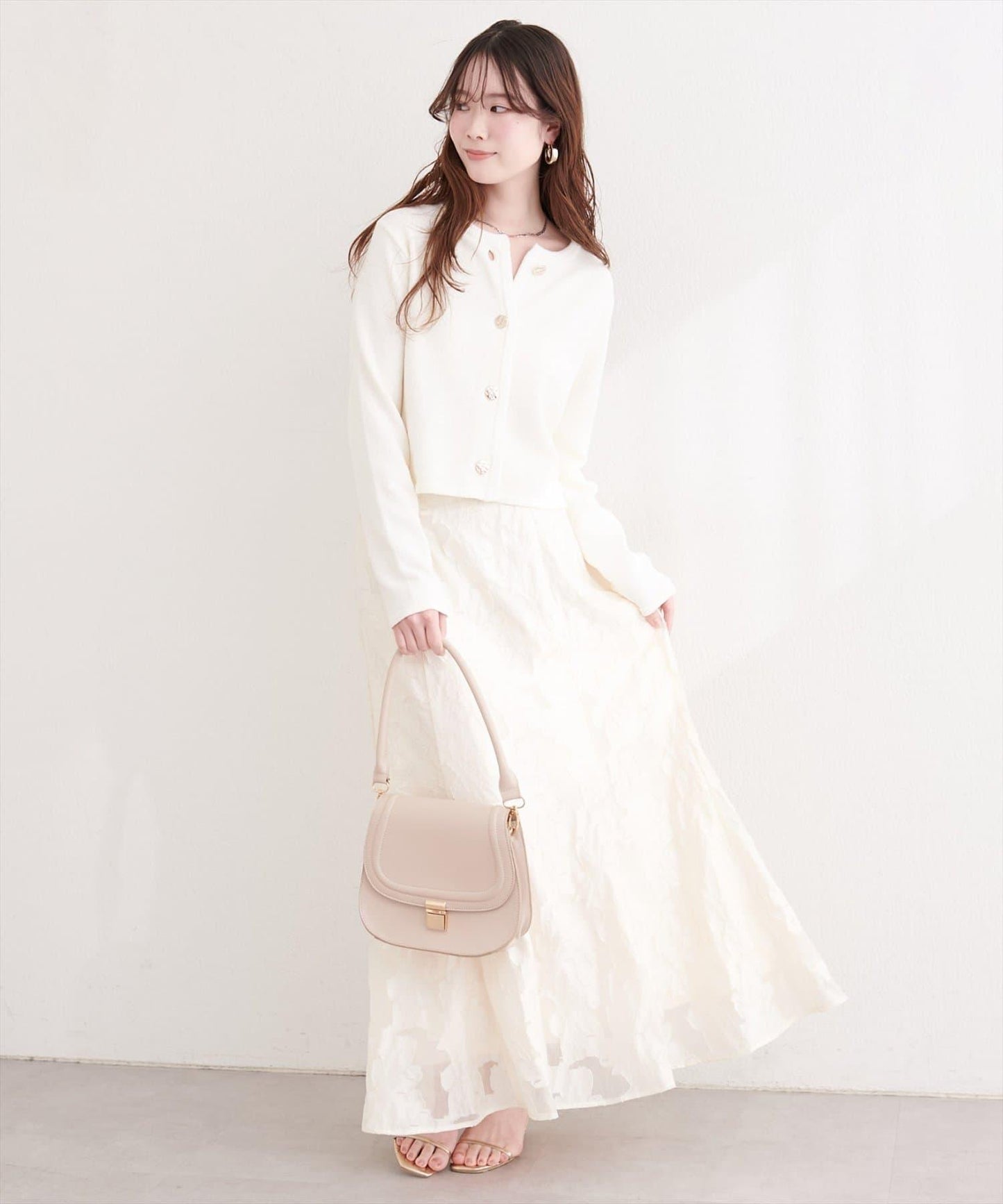 微配色 針織開衫