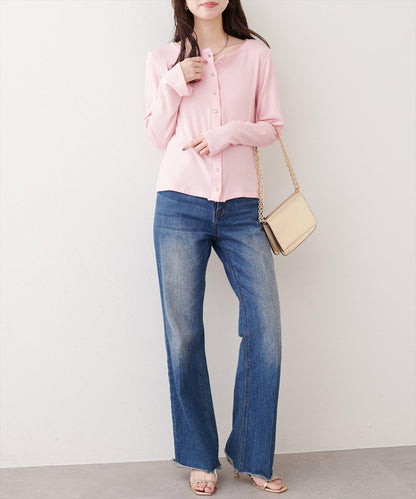 銀色紐扣 針織開衫