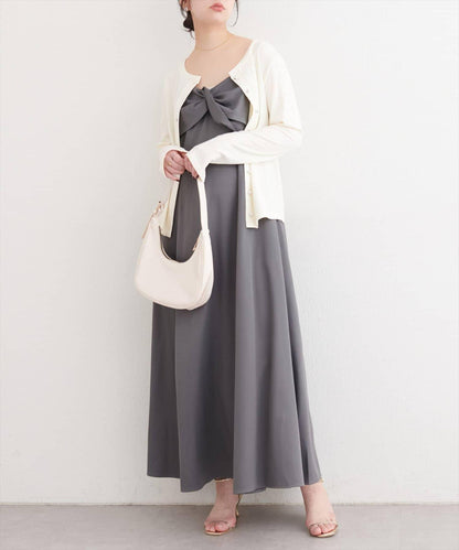 銀色紐扣 針織開衫