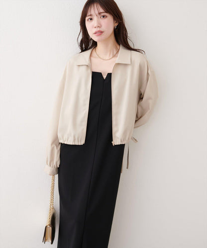 下襬抽繩短外套