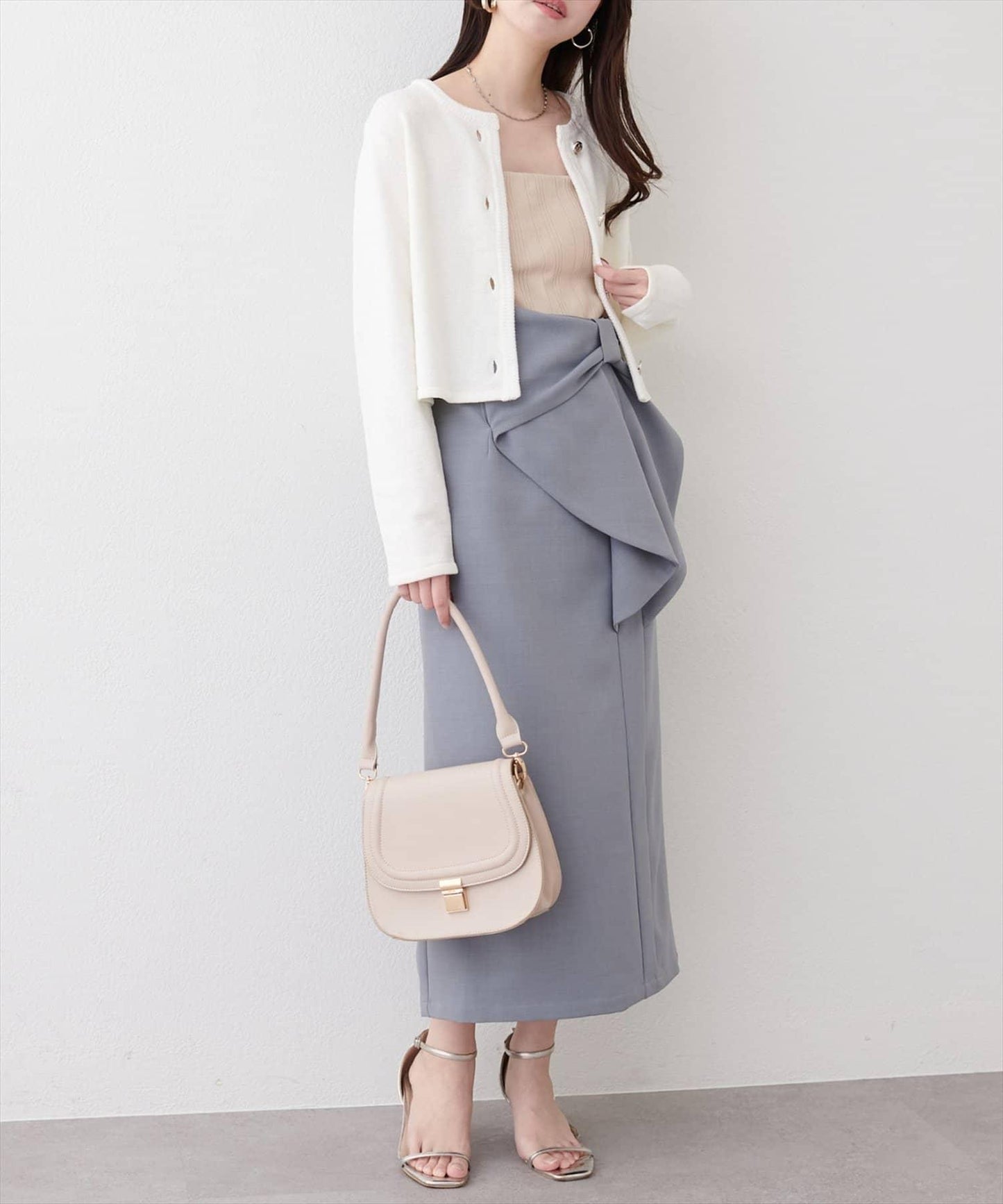 微配色 針織開衫