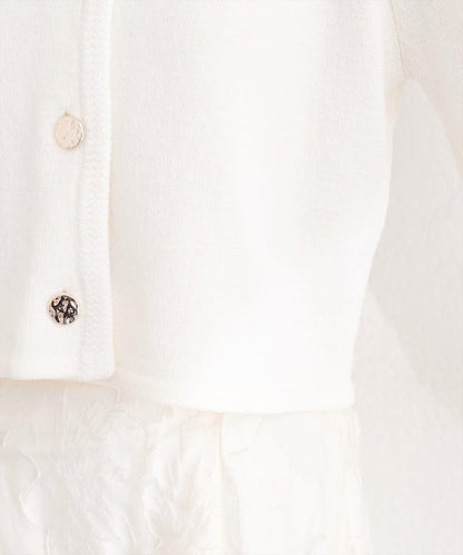 微配色 針織開衫