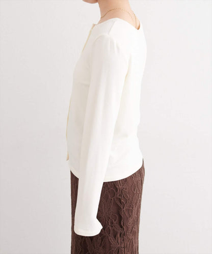 銀色紐扣 針織開衫