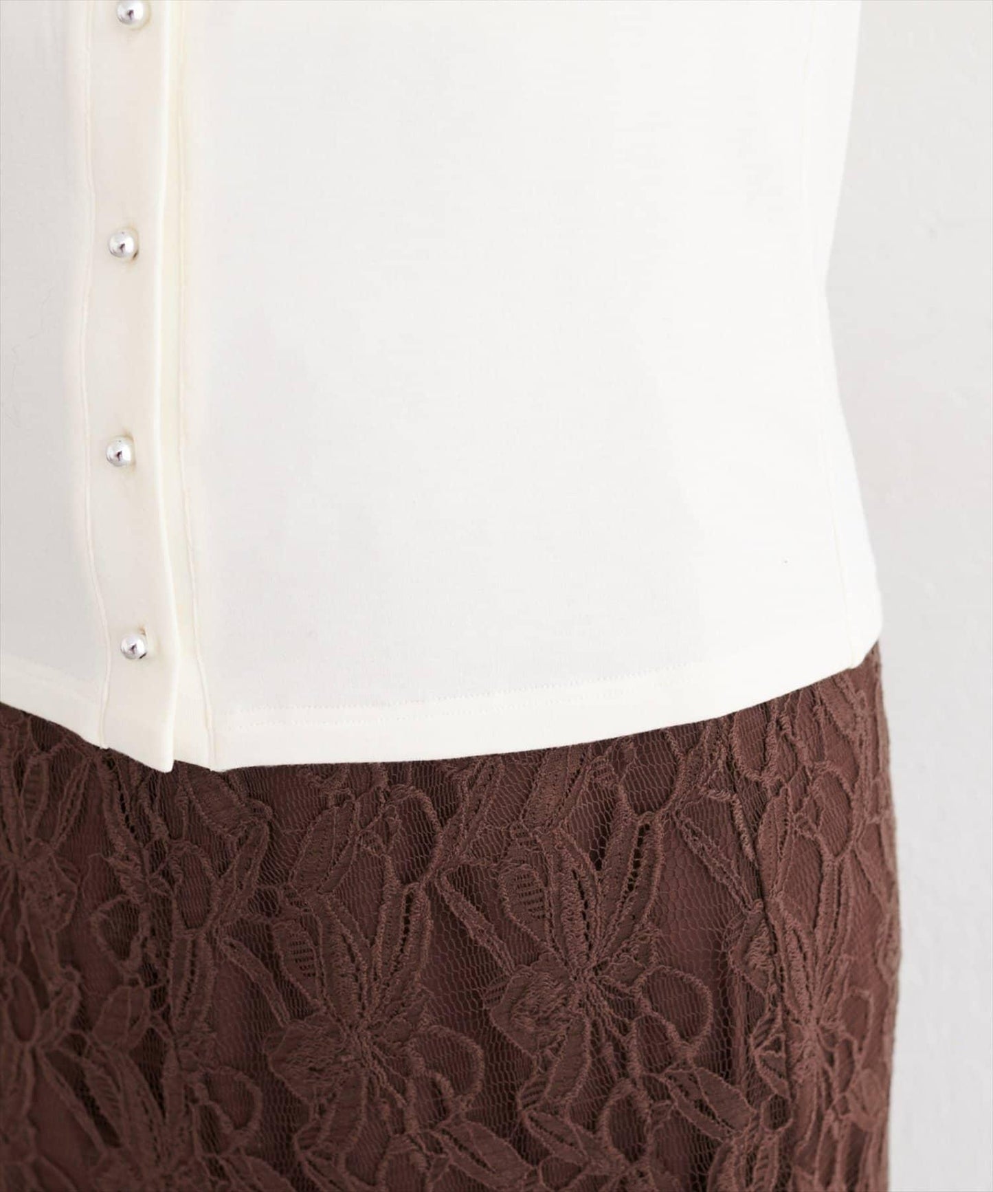 銀色紐扣 針織開衫