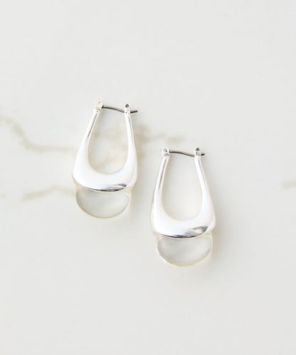 PAPILLONNER/パピヨネ 透明圓形耳環