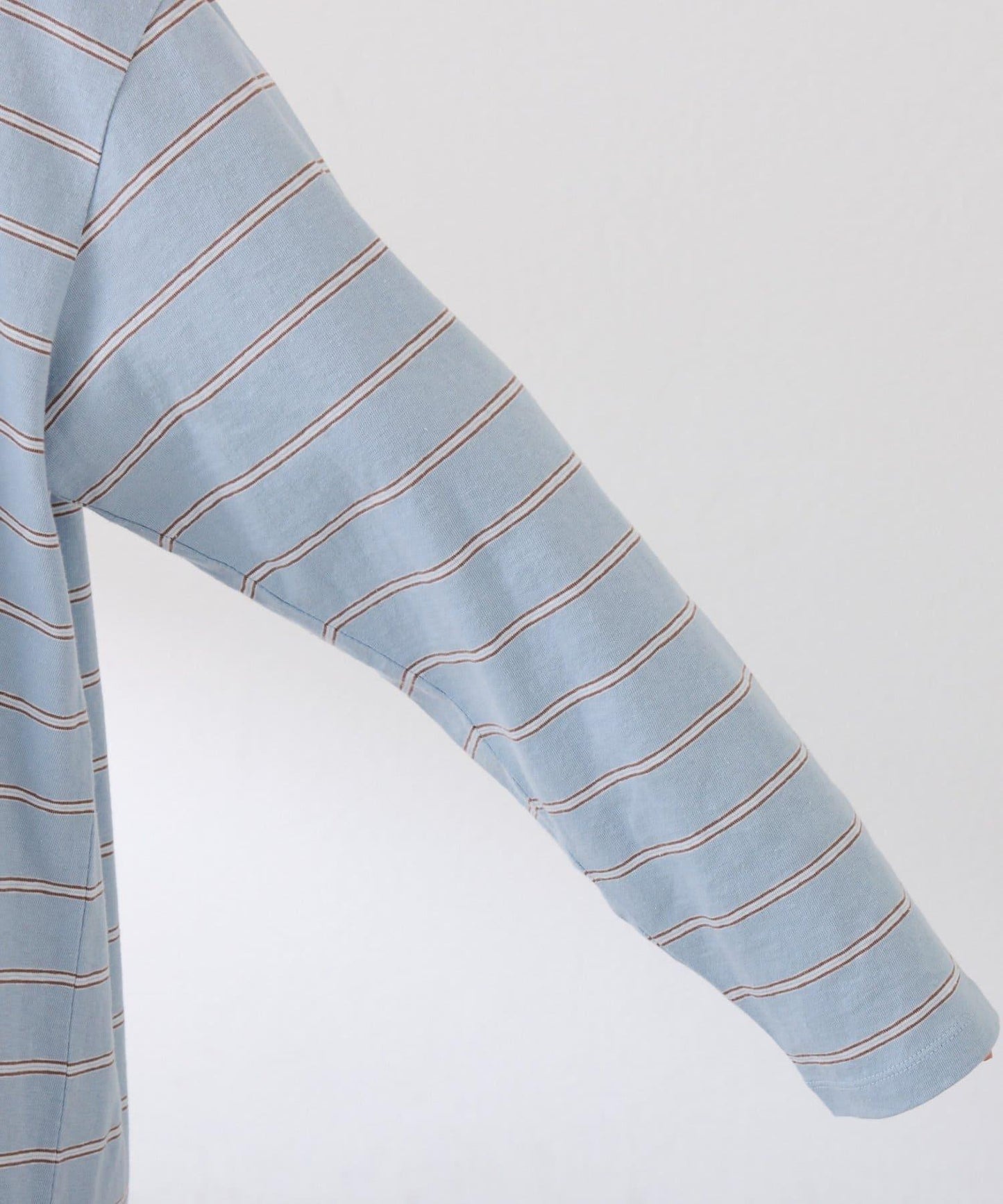 polo領條紋長款上衣