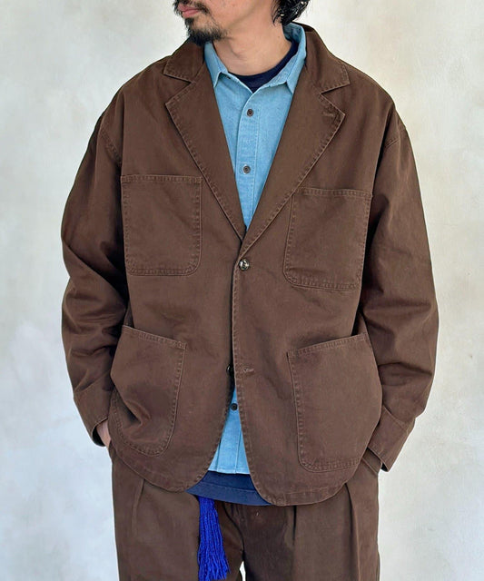 塗料染斜紋 西裝版型 西裝外套