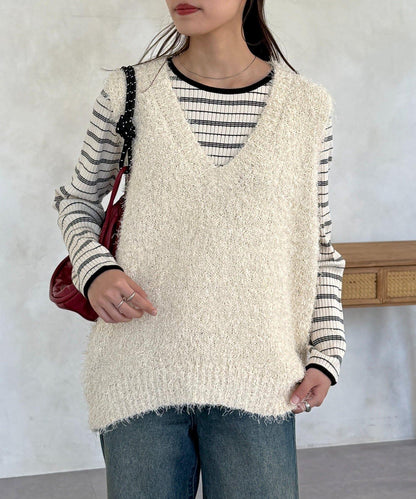 旗狀紗中長款馬甲