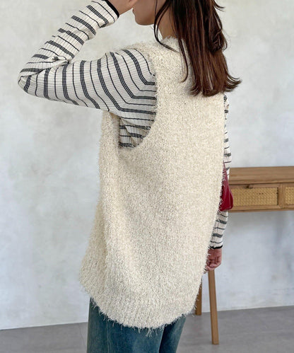 旗狀紗中長款馬甲