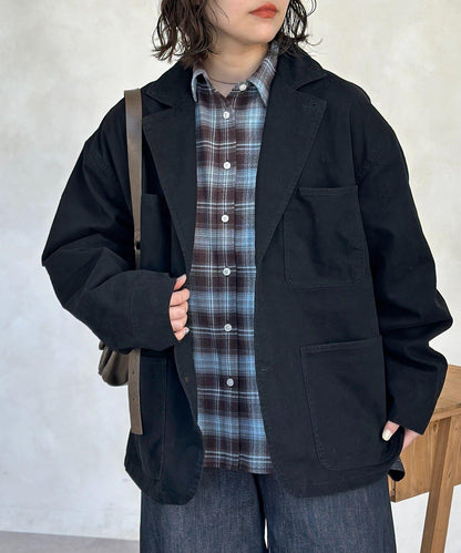 塗料染斜紋 西裝版型 西裝外套