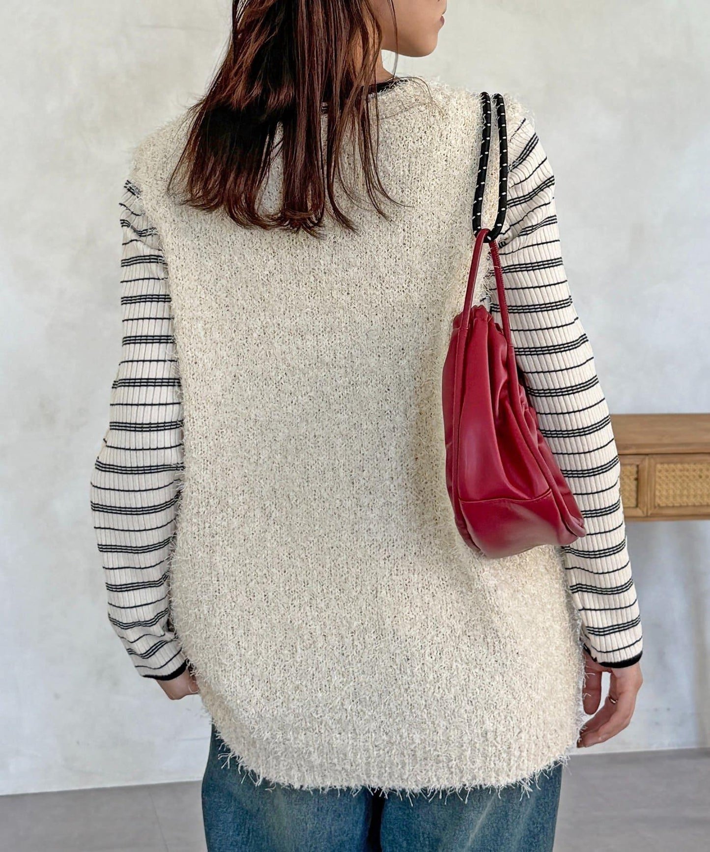 旗狀紗中長款馬甲