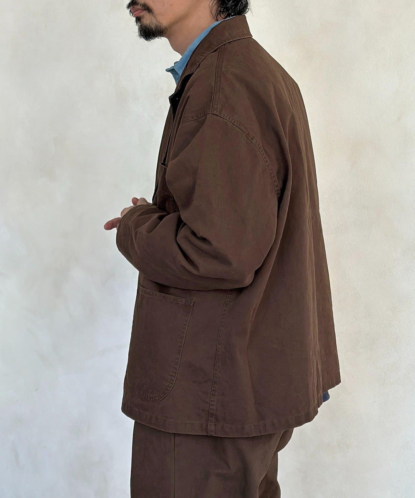 塗料染斜紋 西裝版型 西裝外套