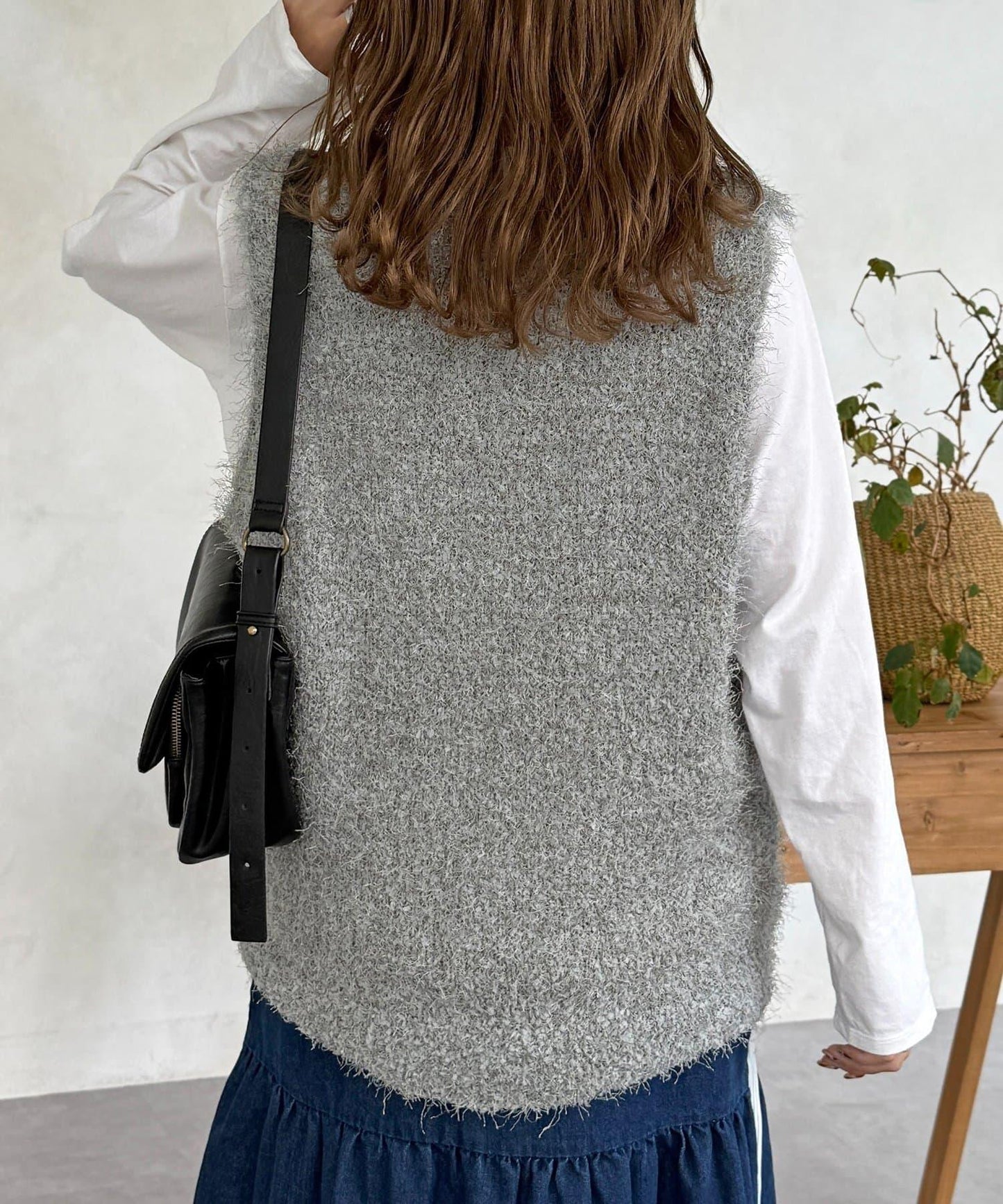 旗狀紗中長款馬甲