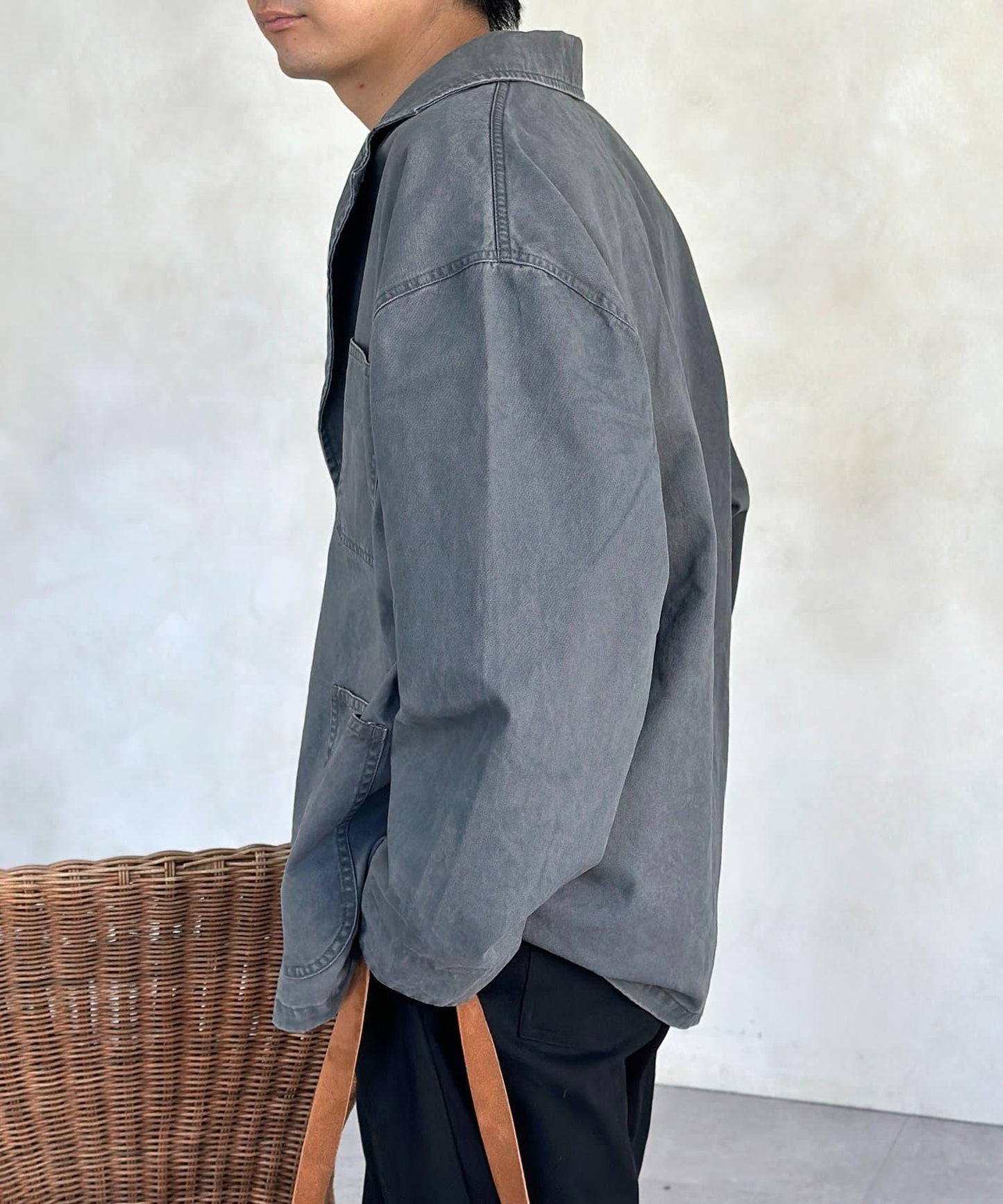 塗料染斜紋 西裝版型 西裝外套