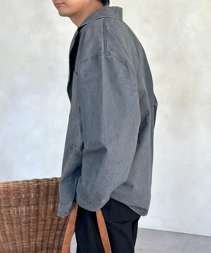 塗料染斜紋 西裝版型 西裝外套