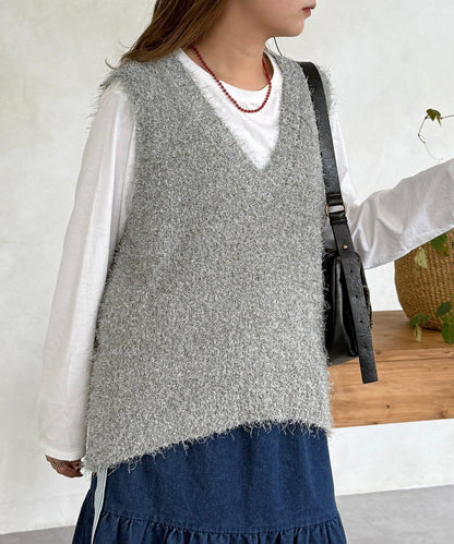 旗狀紗中長款馬甲