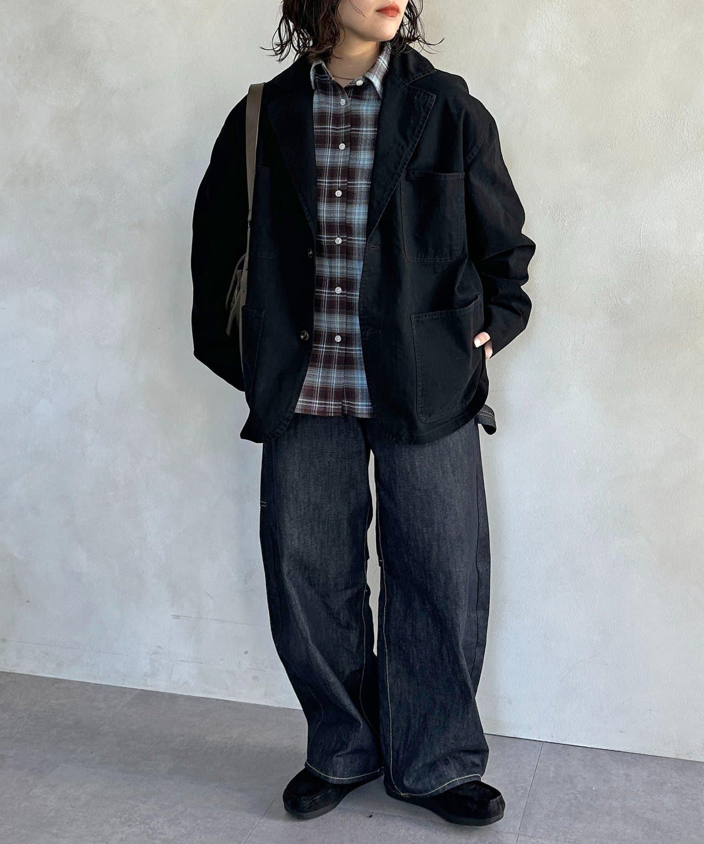 塗料染斜紋 西裝版型 西裝外套