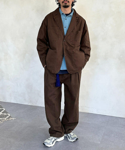 塗料染斜紋 西裝版型 西裝外套