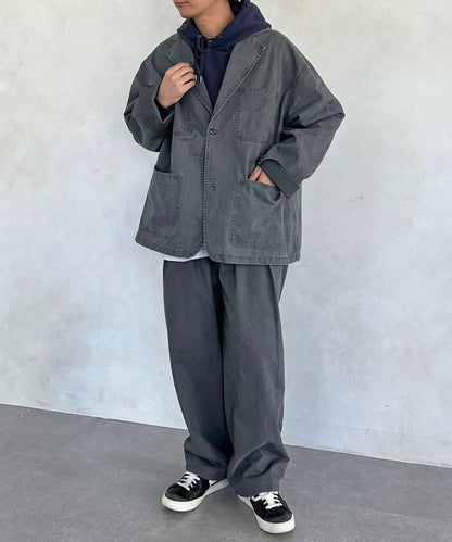 塗料染斜紋 西裝版型 西裝外套