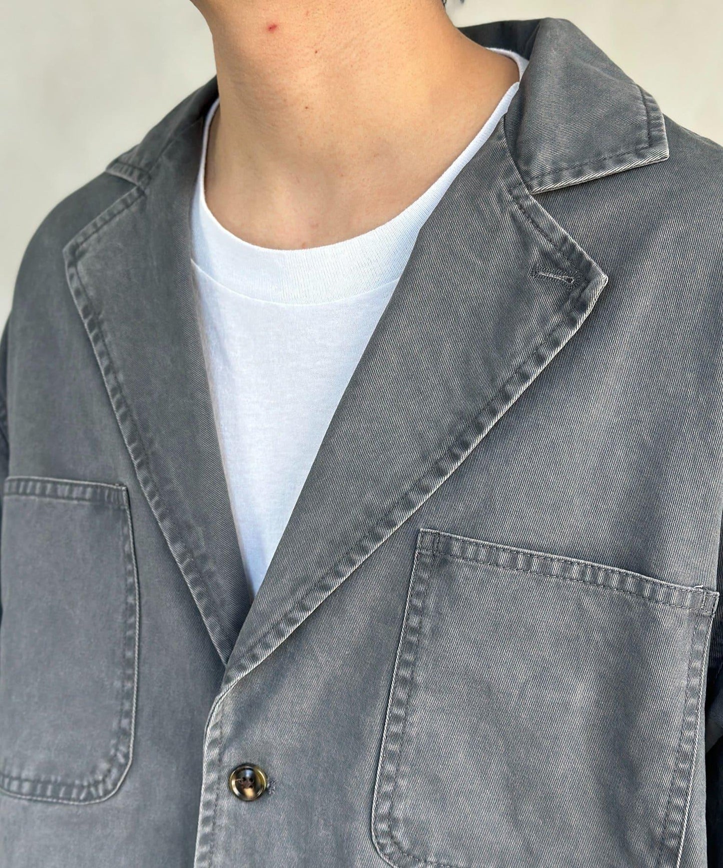 塗料染斜紋 西裝版型 西裝外套