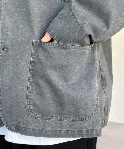 塗料染斜紋 西裝版型 西裝外套