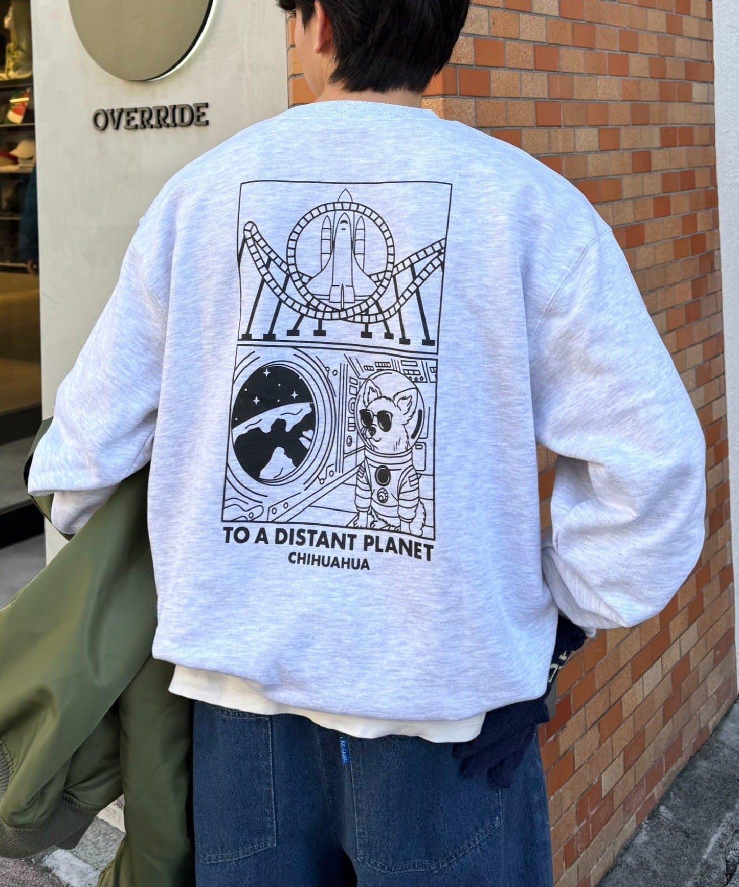 中性 DOGS刺繡Logo印花 衛衣