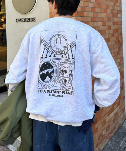 中性 DOGS刺繡Logo印花 衛衣