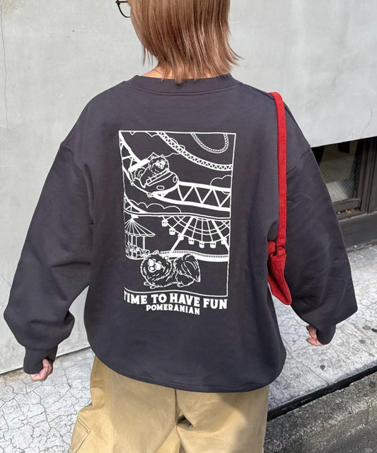 中性 DOGS刺繡Logo印花 衛衣