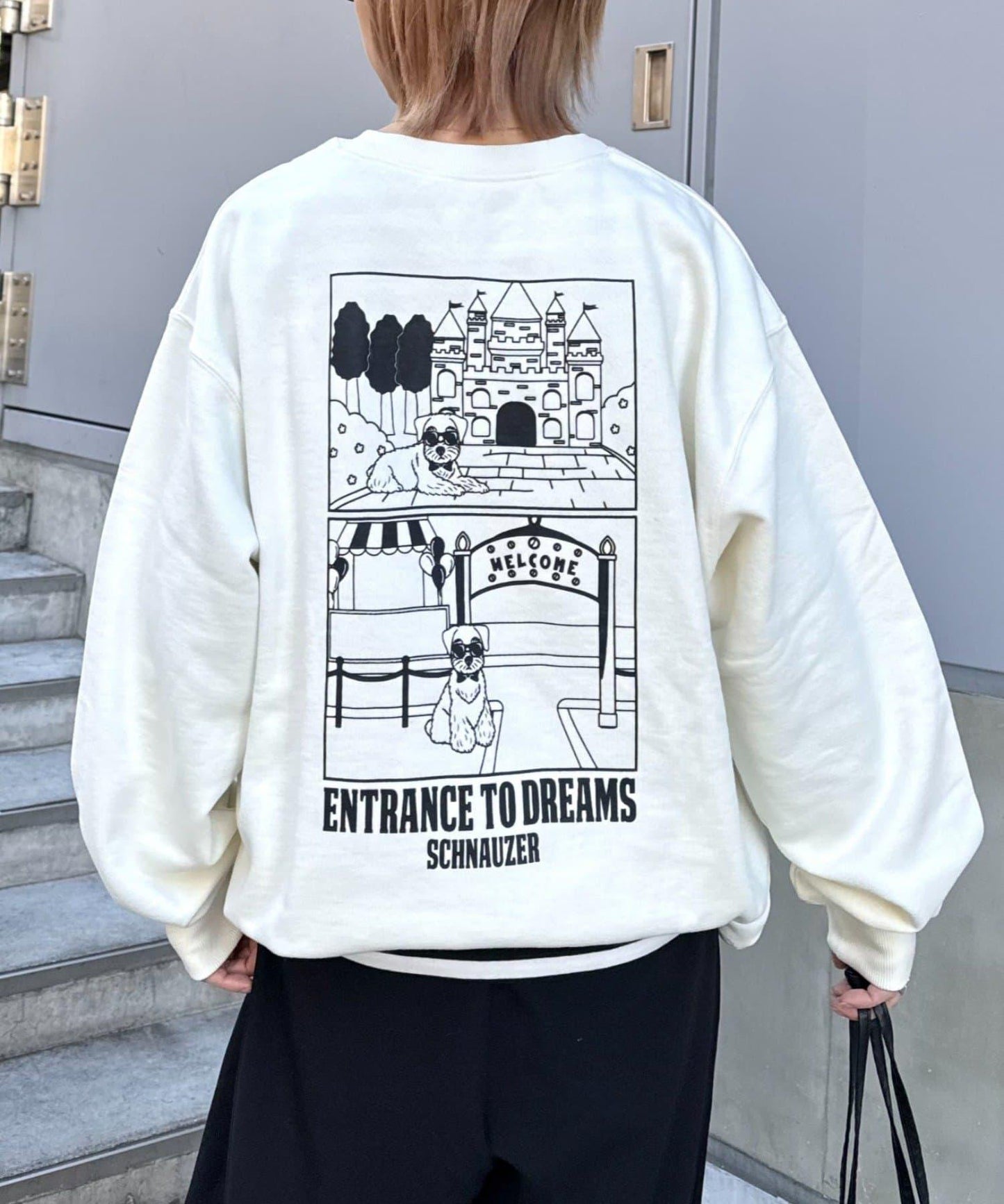 中性 DOGS刺繡Logo印花 衛衣