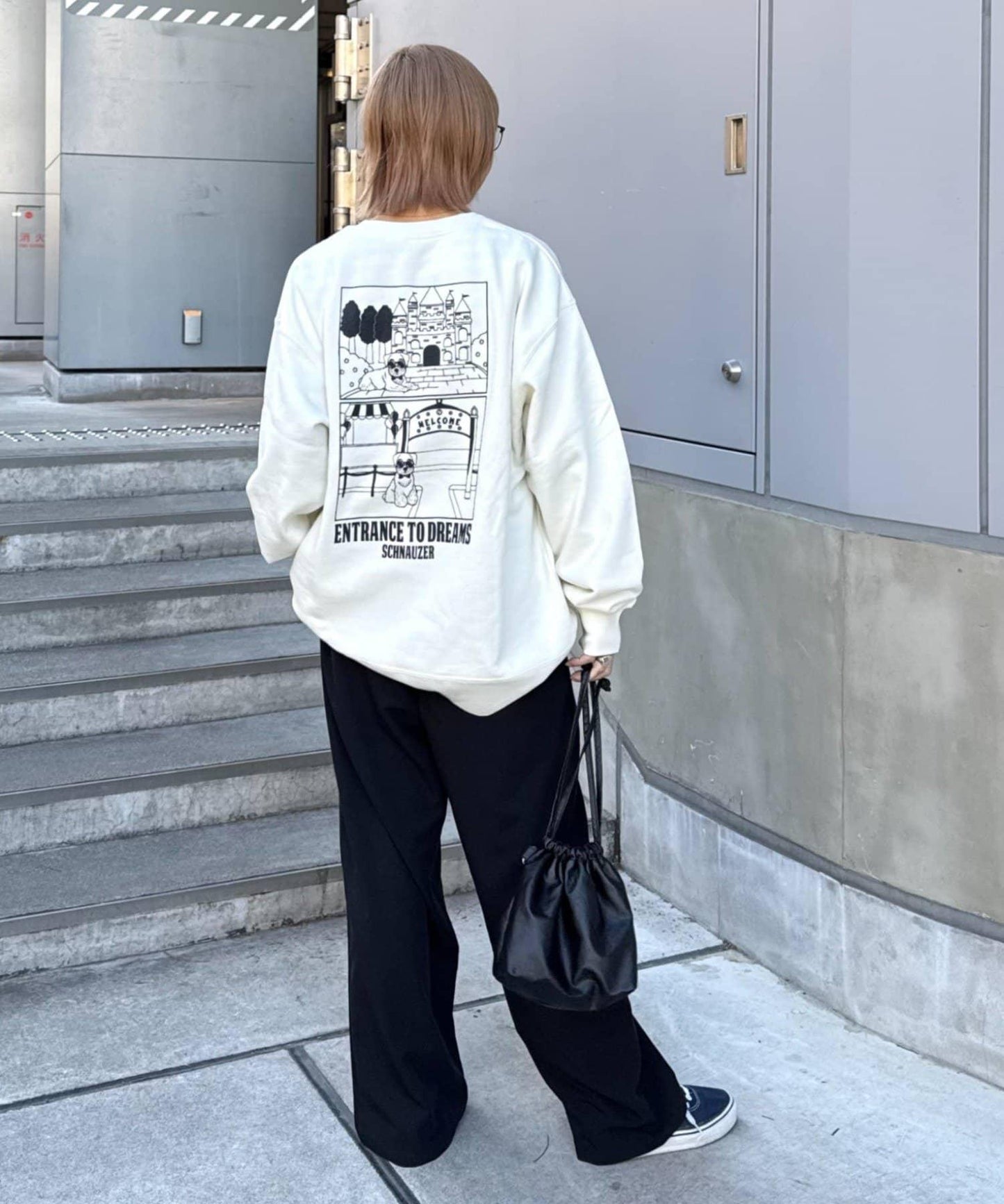 中性 DOGS刺繡Logo印花 衛衣