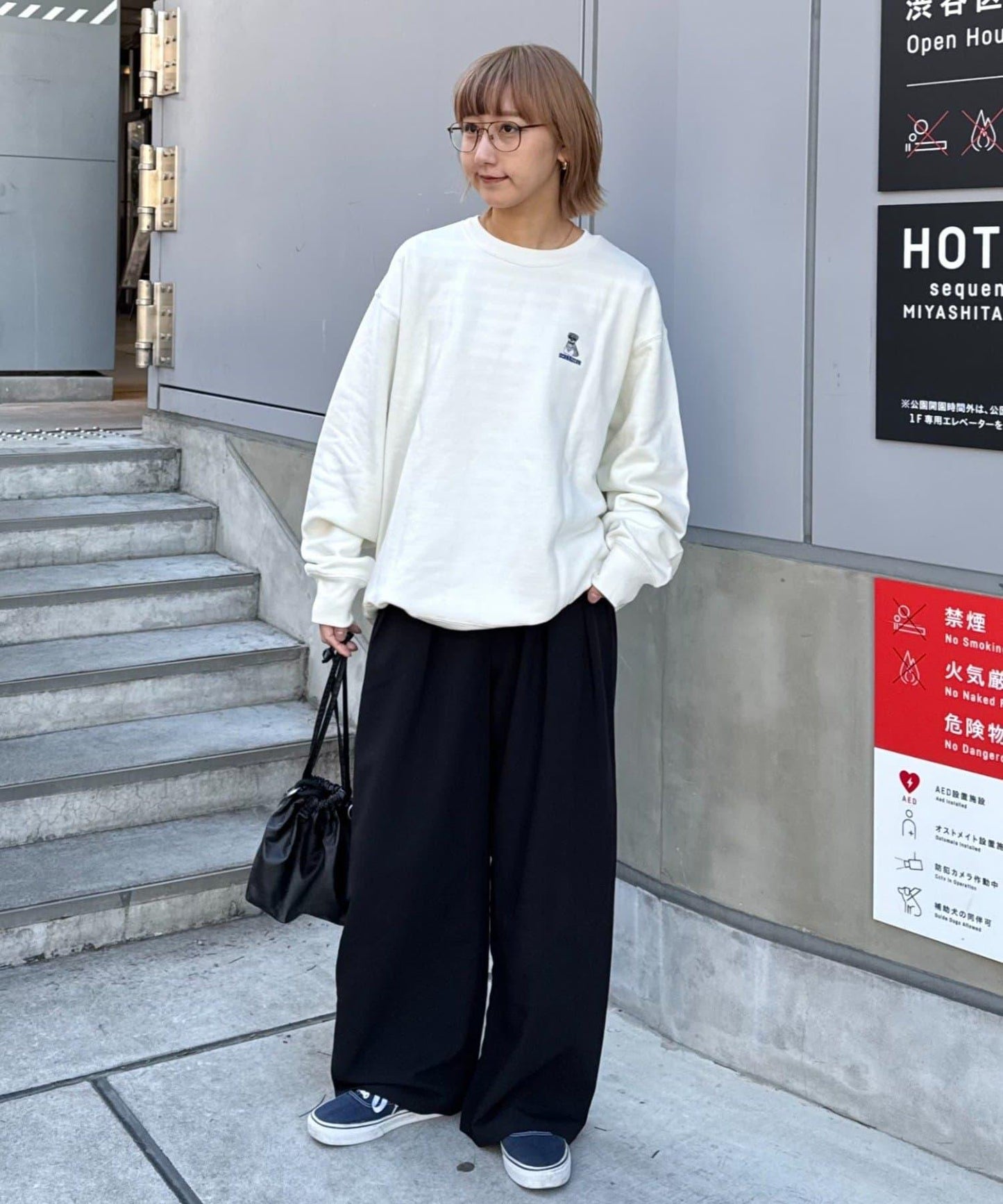 中性 DOGS刺繡Logo印花 衛衣