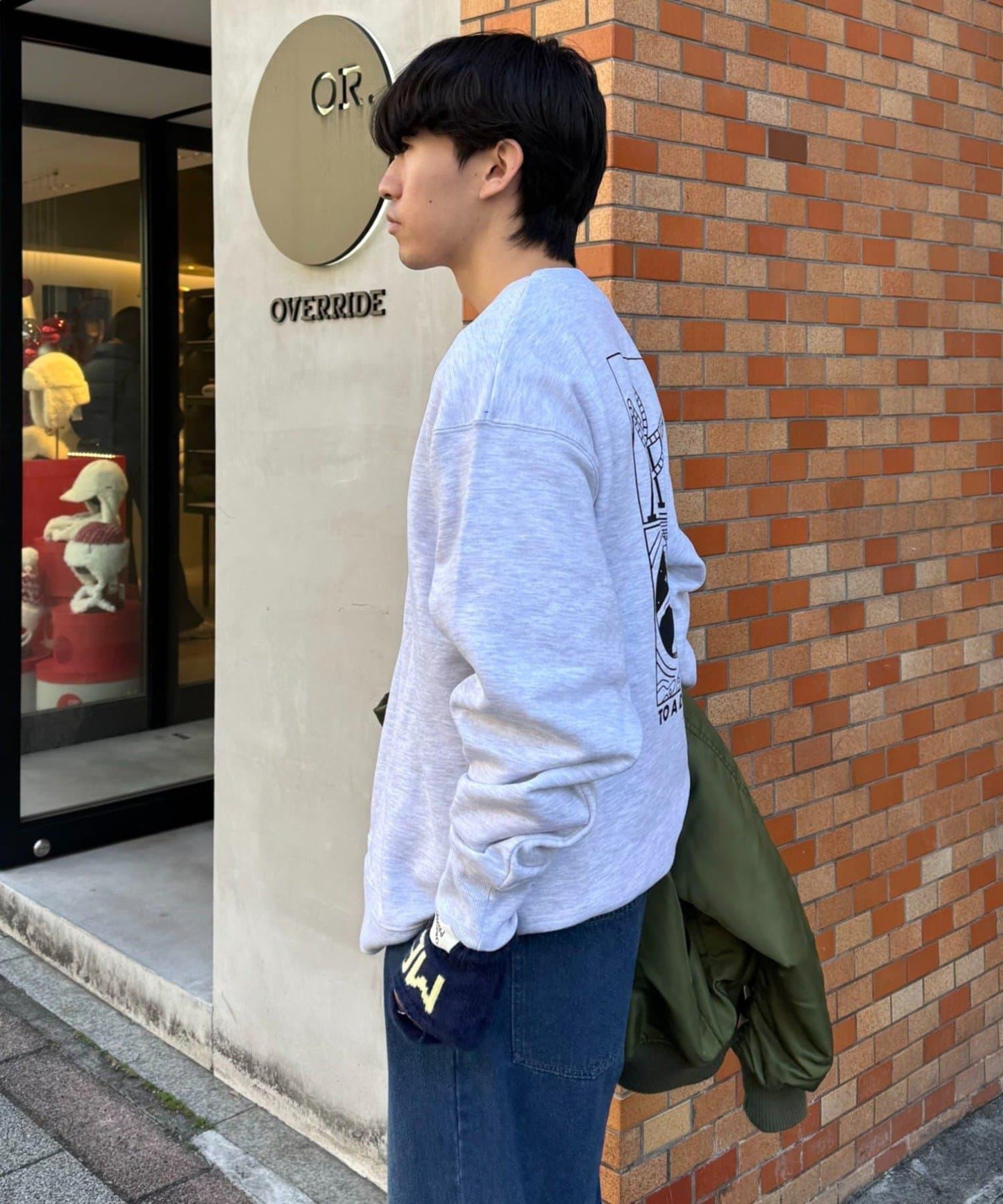 中性 DOGS刺繡Logo印花 衛衣