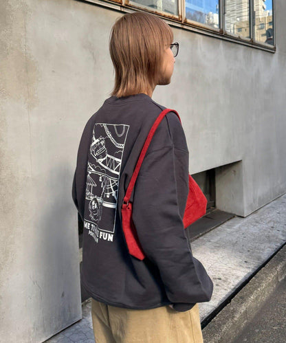 中性 DOGS刺繡Logo印花 衛衣