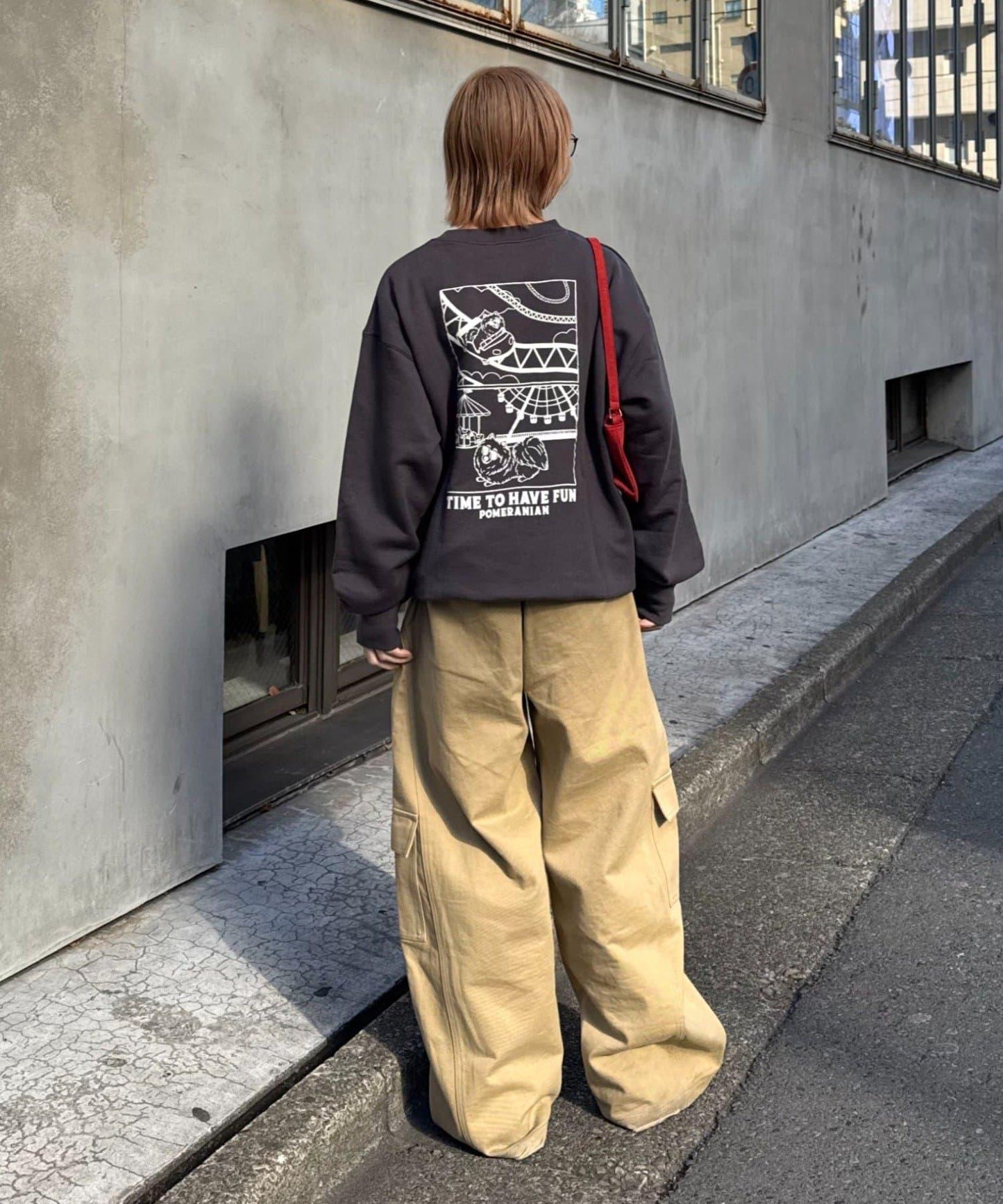 中性 DOGS刺繡Logo印花 衛衣