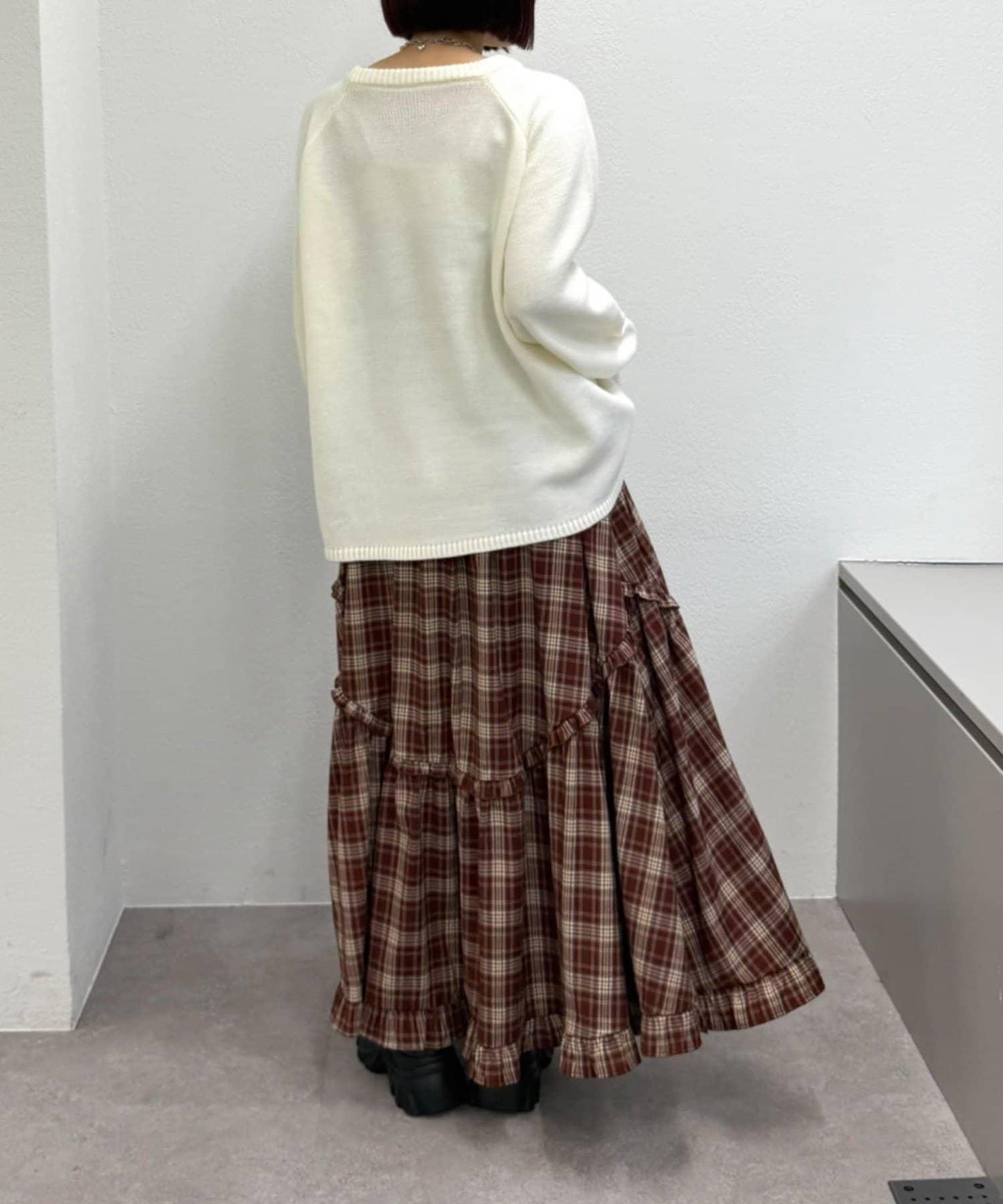 w closet 星條旗圖案針織上衣