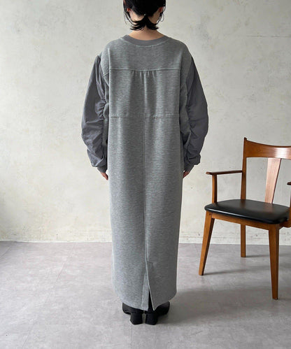 抽繩褶皺連衣裙