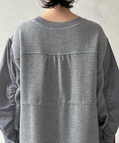 抽繩褶皺連衣裙