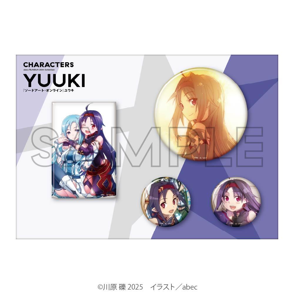 《刀劍神域》 abec/BUNBUN 20th Exhibition ユウキ 徽章套裝