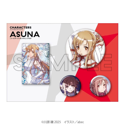 《刀劍神域》（刀劍神域） abec/BUNBUN 20th Exhibition アスナ 徽章套裝