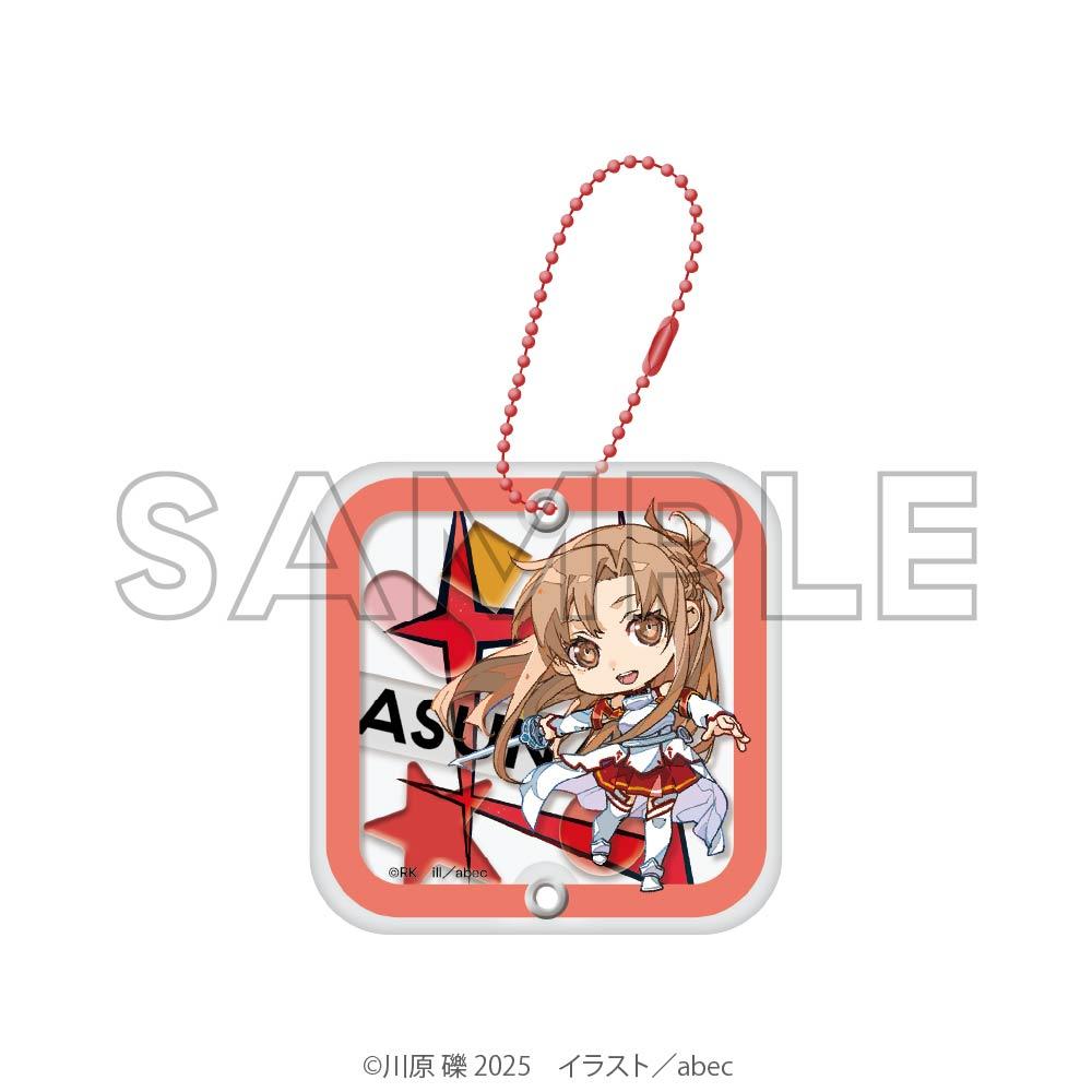 《刀劍神域》（刀劍神域） abec/BUNBUN 20th Exhibition アスナ 透明搖搖亞克力鑰匙扣
